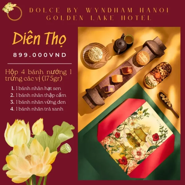 Bánh trung thu khách sạn Dolce hộp Diên Thọ