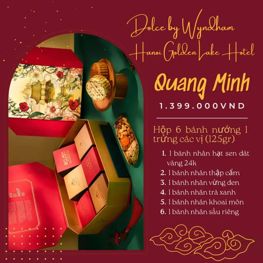 Bánh trung thu khách sạn Dolce hộp Quang Minh