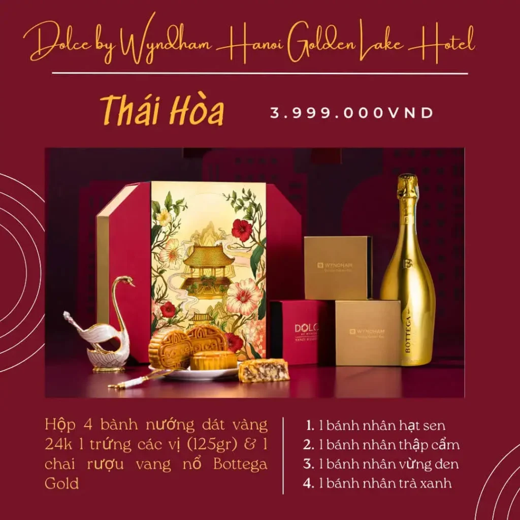 Bánh trung thu khách sạn Dolce hộp Thái Hòa