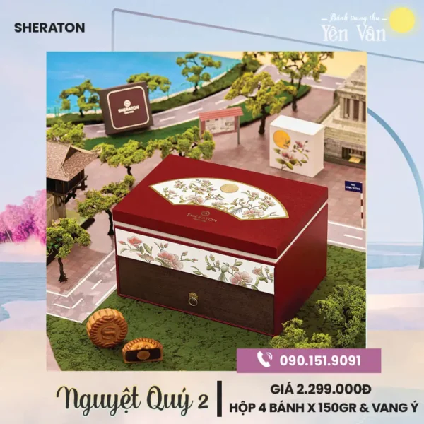 Bánh trung thu khách sạn Sheraton hộp Nguyệt Quý