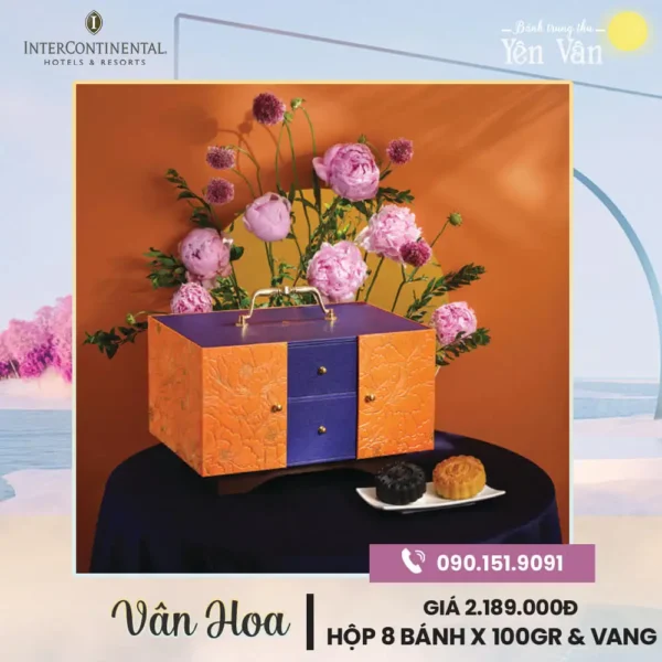 Bánh trung thu InterContinental Westlake 2025 hộp Vân Hoa
