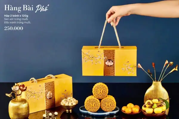 Bánh trung thu Madame Hương 2025 hộp Hàng Bài Phố