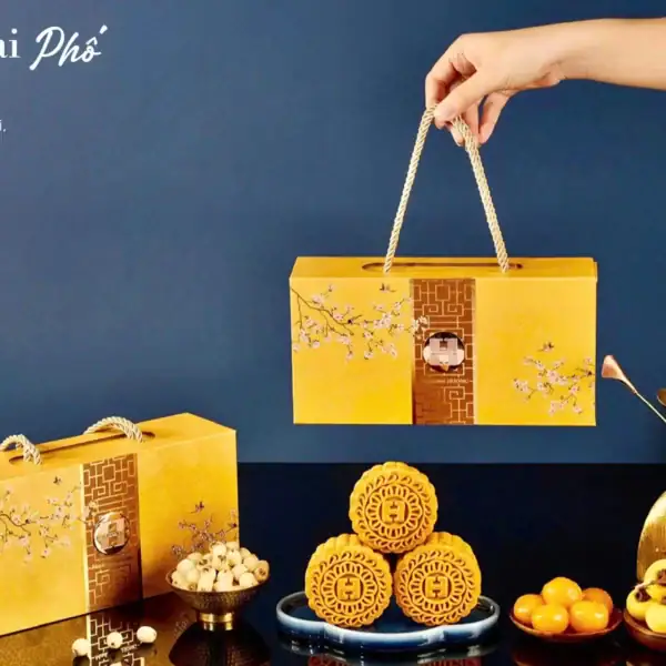 Bánh trung thu Madame Hương 2025 hộp Hàng Bài Phố