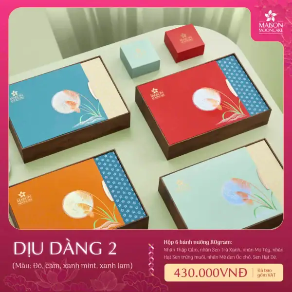 Bánh trung thu Maison 2025 hộp Dịu Dàng 2 (2)
