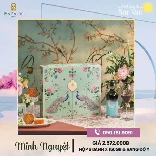 Bánh trung thu Pan Pacific 2025 hộp Minh Nguyệt