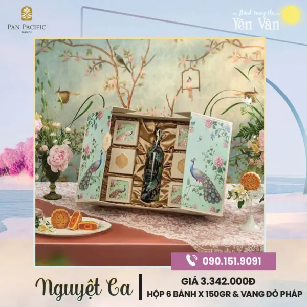 Bánh trung thu Pan Pacific 2025 hộp Nguyệt Ca