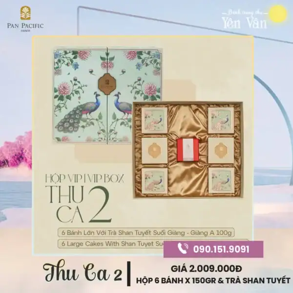 Bánh trung thu Pan Pacific 2025 hộp Thu Ca 2
