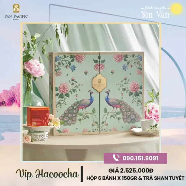 Bánh trung thu Pan Pacific 2025 hộp VIP Hacoocha